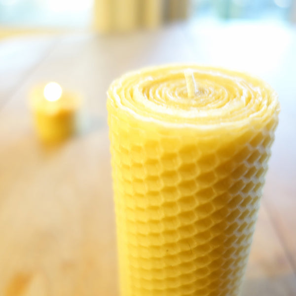 Mid Size Beeswax Pillar