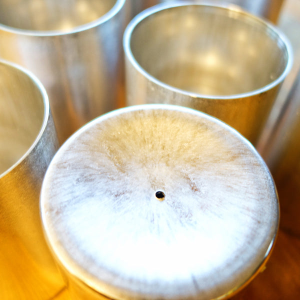 Round Aluminum Pillar Candle Molds 3 Inches Wide