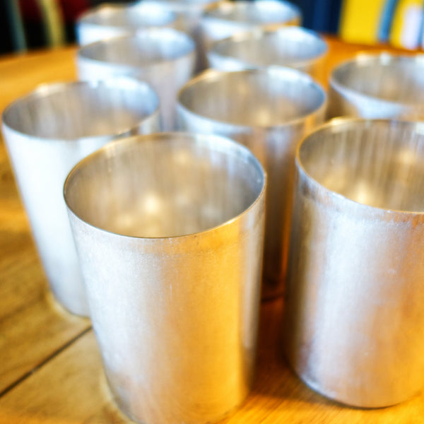 Round Aluminum Pillar Candle Molds 3 Inches Wide