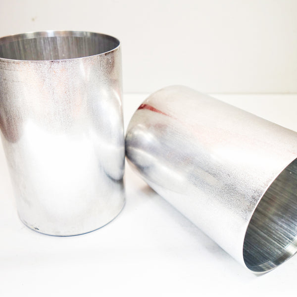 Round Aluminum Pillar Candle Molds 3 Inches Wide