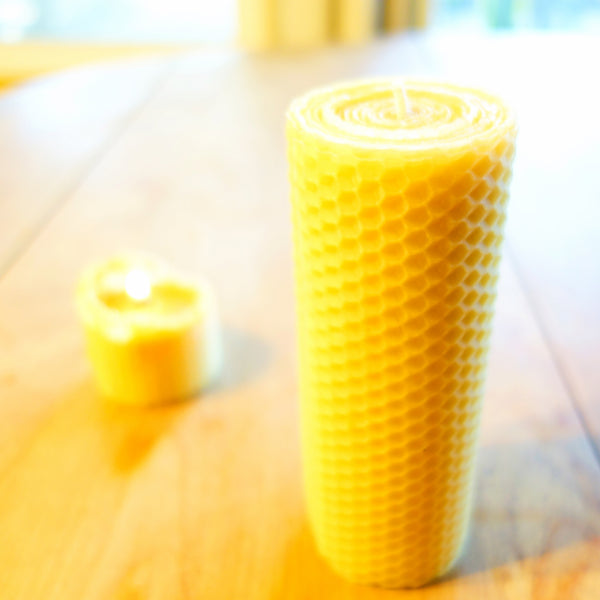 Mid Size Beeswax Pillar